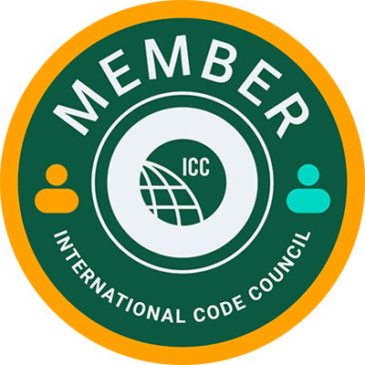 Badge oficial de membresía del International Code Council